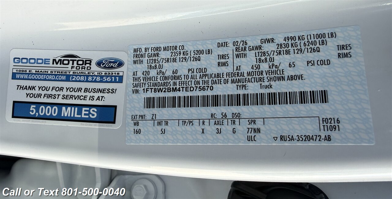 2026 Ford F-250 Super Duty Lariat - Photo 35 - North Salt Lake, UT 84010