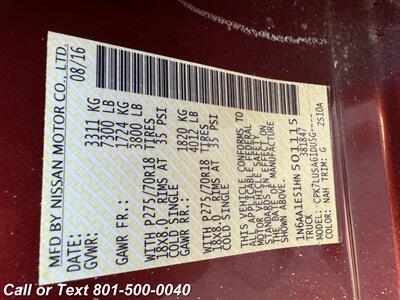 2017 Nissan Titan PRO-4X   - Photo 57 - North Salt Lake, UT 84010