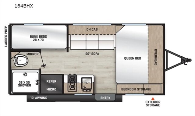 2024 FOREST RIVER CATALINA 164BHX  