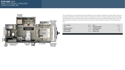 2026 FOREST RIVER ROCKWOOD 2513S MINILITE   - Photo 2 - Lake Ariel, PA 18436