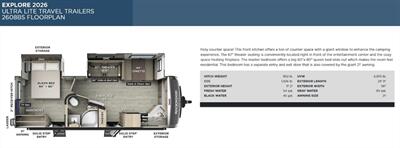 2026 FOREST RIVER ROCKWOOD 2608BS ULTRA LITE   - Photo 3 - Lake Ariel, PA 18436