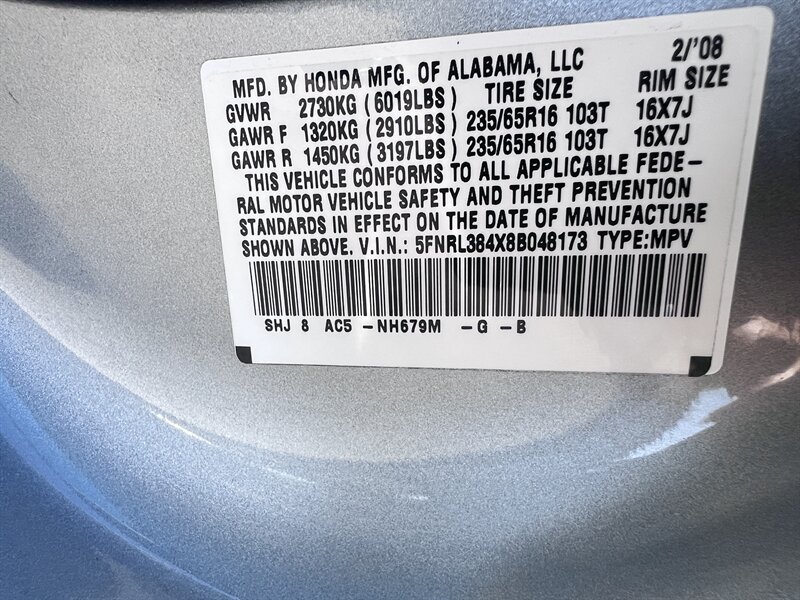 2008 Honda Odyssey EX - Photo 15
