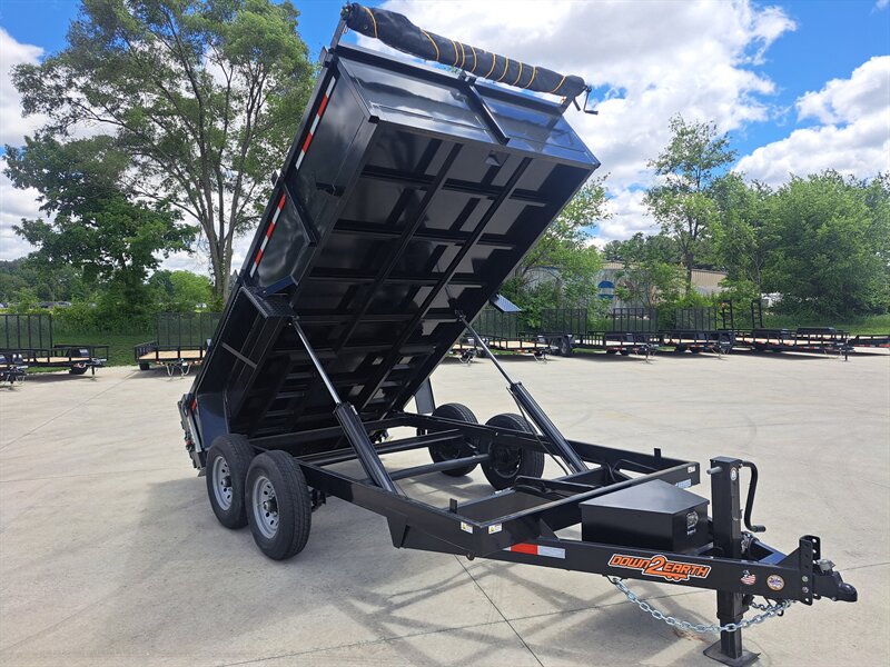 2025 DownEarth 7x14 14k Dump Trailer Tandem Dump  