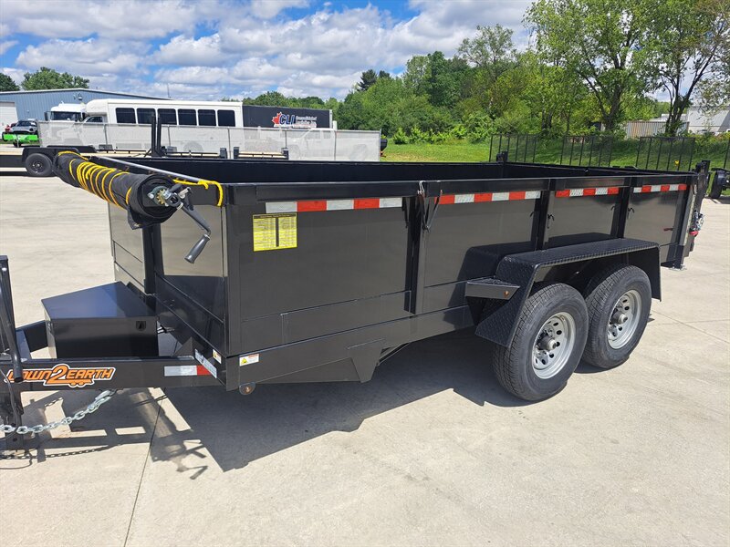 2025 DownEarth 7x14 14k Dump Trailer Tandem Dump  