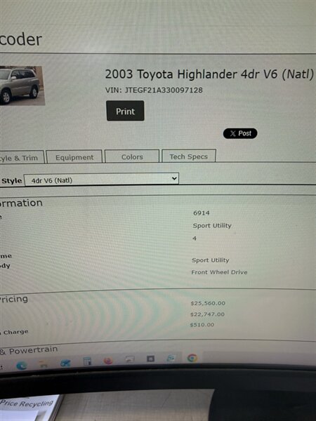 2003 Toyota Highlander - Photo 14 - Dennisville, NJ 08214