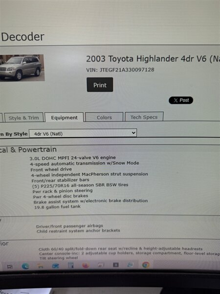 2003 Toyota Highlander - Photo 13 - Dennisville, NJ 08214