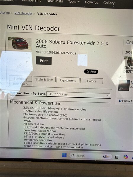 2006 Subaru Forester 2.5 X - Photo 13 - Dennisville, NJ 08214