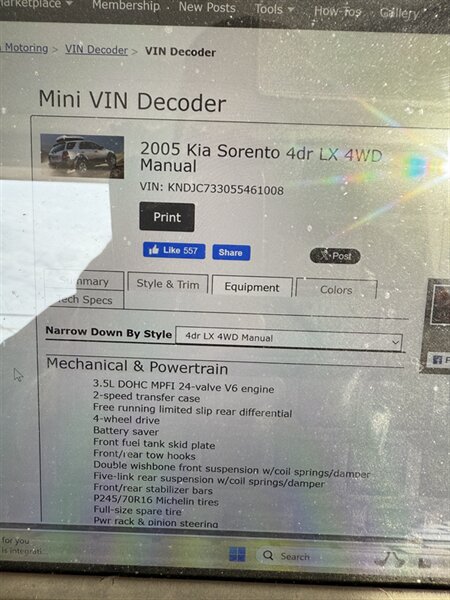 2005 Kia Sorento LX - Photo 11 - Dennisville, NJ 08214