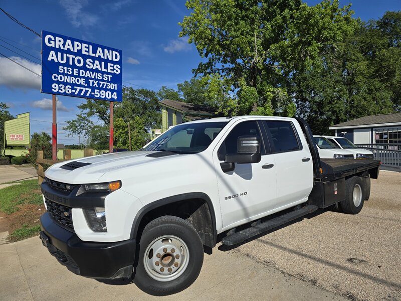 2021 Chevrolet Silverado 3500 WT Dually Flatbed  Gooseneck   - Photo 1 - Conroe, TX 77301