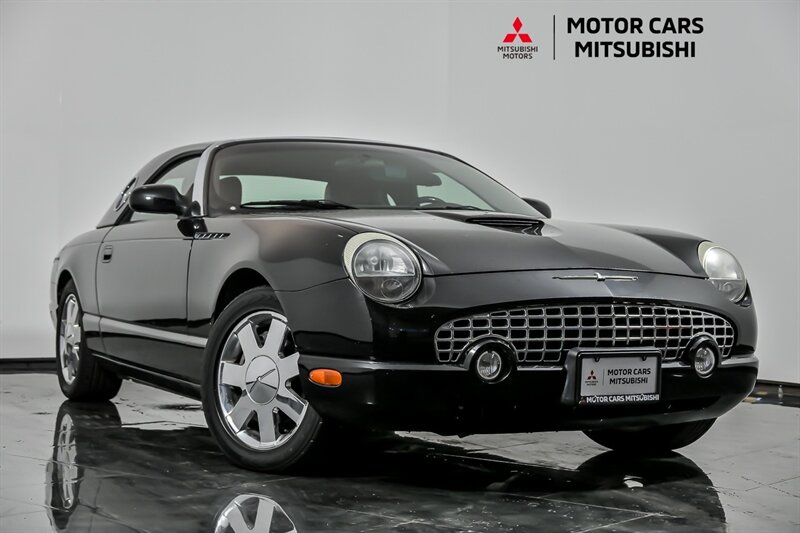 Evening Black 2002 Ford Thunderbird Deluxe RWD Convertible Rear-Wheel Drive Automatic