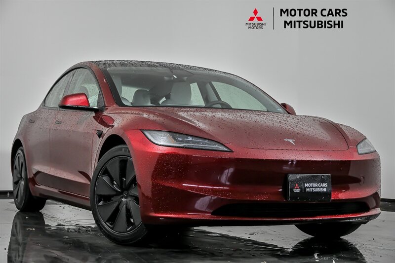 Ultra Red 2025 Tesla Model 3 Long Range AWD Sedan All-Wheel Drive Automatic