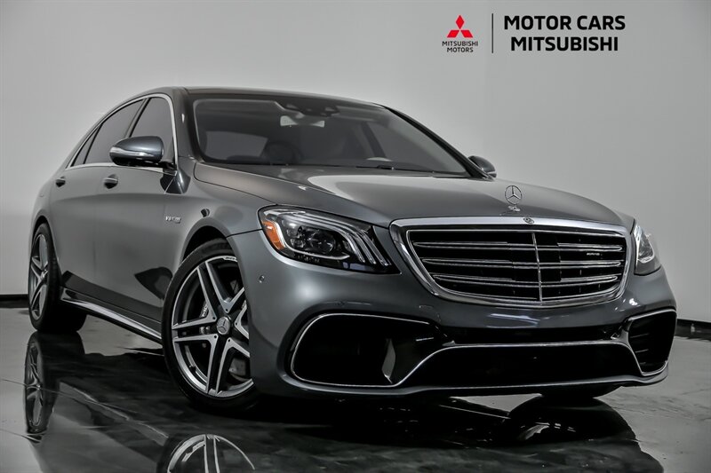 Gray (Selenite Grey Metallic) 2018 Mercedes-Benz S-Class S 63 AMG 4MATIC AWD Sedan All-Wheel Drive Automatic