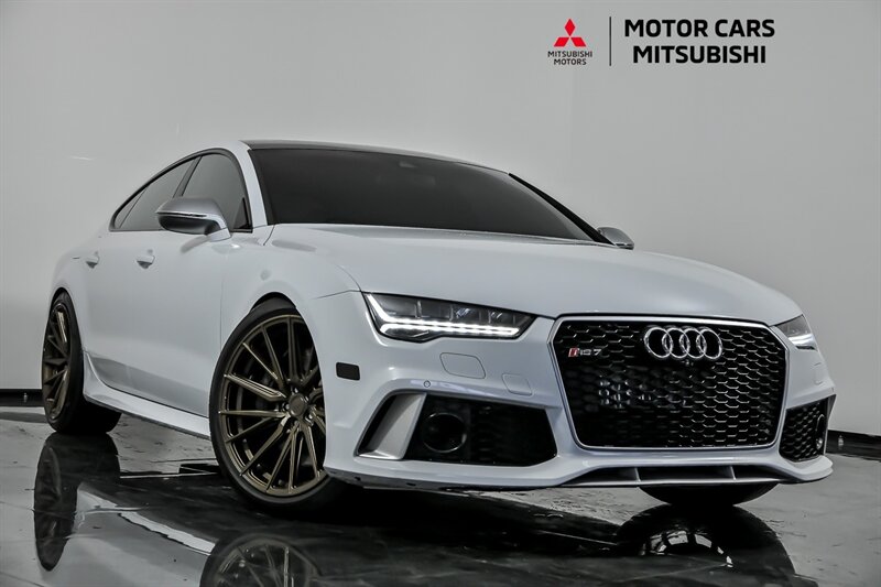 Glacier White Metallic 2017 Audi RS 7 4.0T quattro Prestige AWD Sedan All-Wheel Drive Automatic