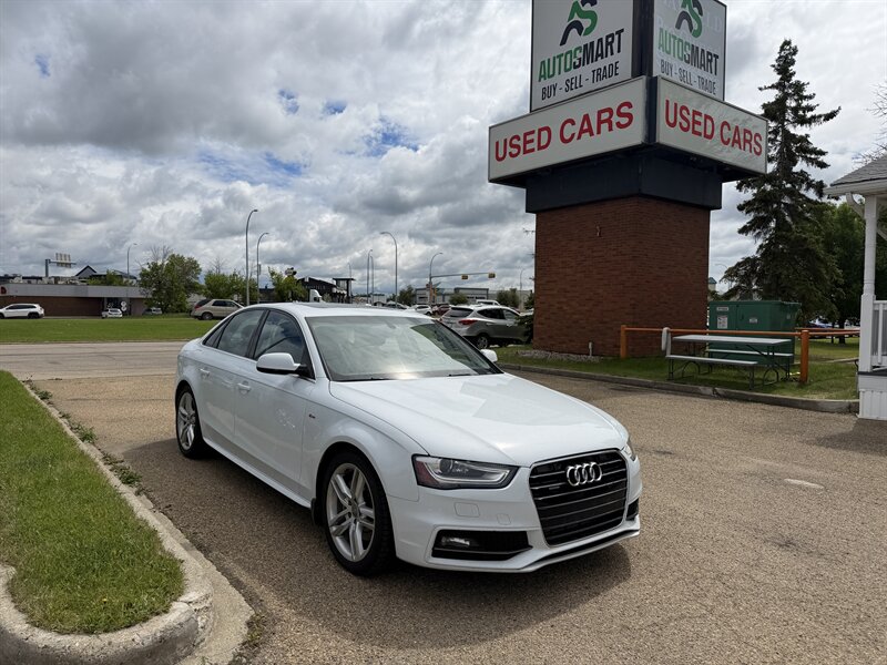 White 2016 Audi A4 2.0T quattro Technik Plus AWD Sedan 8-Speed Automatic