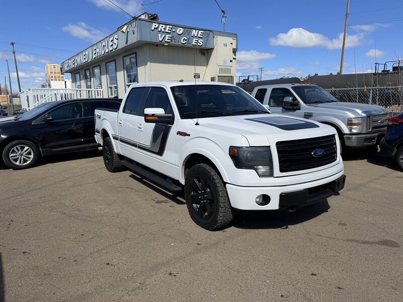 White 2014 Ford F-150 FX4 SuperCrew 4WD Pickup Truck Four-Wheel Drive Automatic