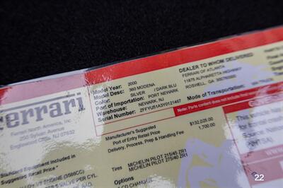 2000 Ferrari 360 Modena   - Photo 93 - Wyomissing, PA 19610