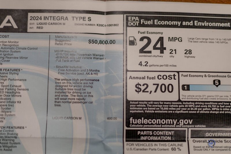 2024 Acura Integra Type S   - Photo 64 - Wyomissing, PA 19610