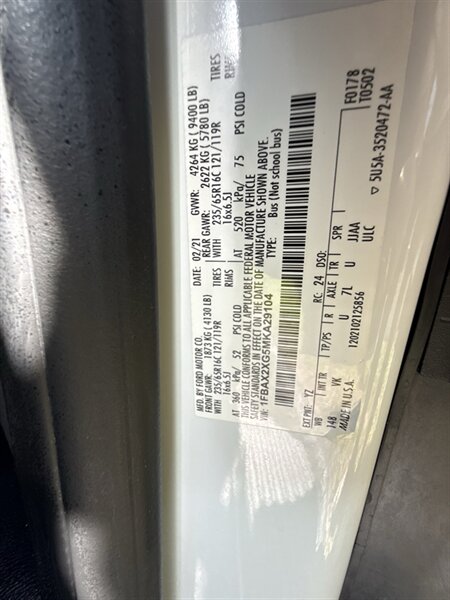 2021 Ford Transit 350 XL 15 Passenger High Roof Ecoboost - Photo 33 - Lecanto, FL 34461