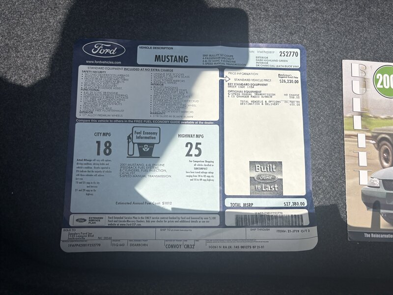 2001 Ford Mustang Bullitt - Photo 24 - Lecanto, FL 34461
