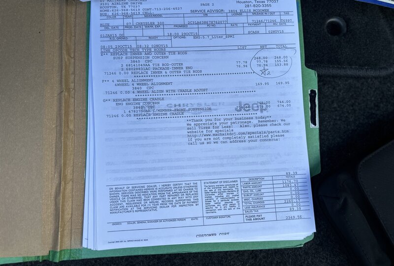 2007 Chrysler CHRYSLER 300C HEMI LEATHER WOOD STEERING WALK-AROUND YOUTUBE VIDEO   - Photo 93 - Stafford, TX 77477
