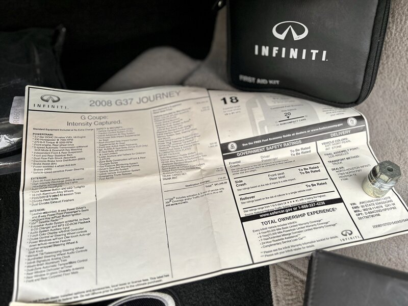 2008 INFINITI INFINITI G37s COUPE BOSE 2 KEYS & BOOKS YOUTUBE VIDEO   - Photo 94 - Stafford, TX 77477