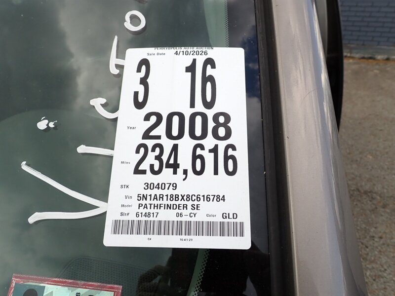 2008 Nissan Pathfinder S   - Photo 33 - Uniontown, PA 15401