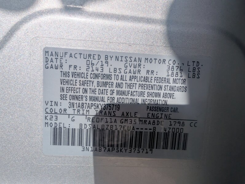 2019 Nissan Sentra S - Photo 10 - Houston, MO 65483