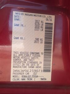 2016 Nissan Altima 2.5 S   - Photo 8 - Houston, MO 65483