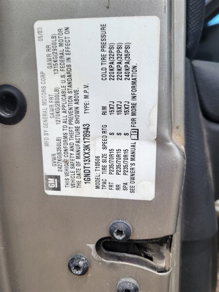 2003 Chevrolet Blazer LS   - Photo 1 - Houston, MO 65483
