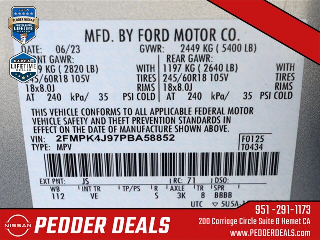 2023 Ford Edge SEL   - Photo 33 - Hemet, CA 92545