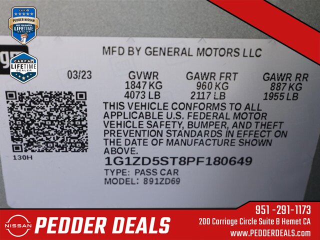 2023 Chevrolet Malibu LT 1LT   - Photo 32 - Hemet, CA 92545