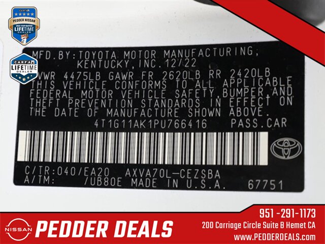 2023 Toyota Camry SE   - Photo 32 - Hemet, CA 92545