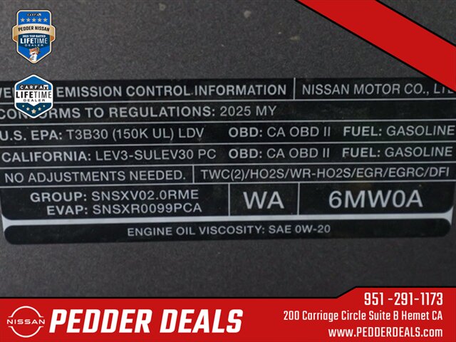 2025 Nissan Sentra S   - Photo 31 - Hemet, CA 92545