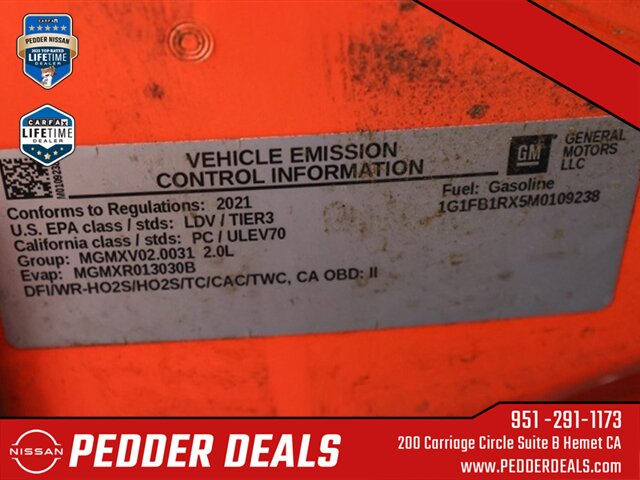 2021 Chevrolet Camaro 1LT   - Photo 28 - Hemet, CA 92545