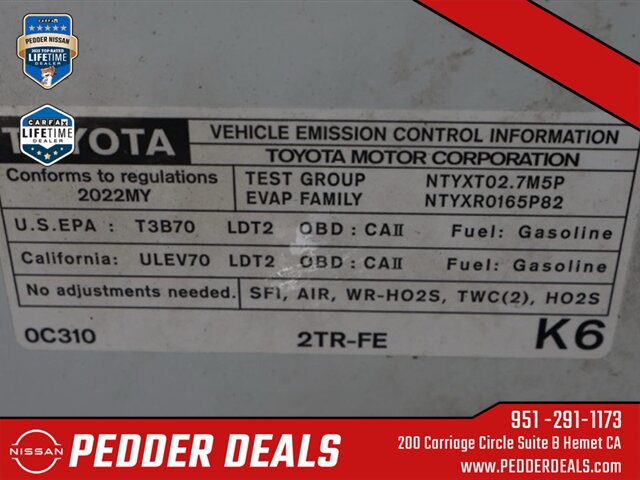 2022 Toyota Tacoma SR   - Photo 28 - Hemet, CA 92545