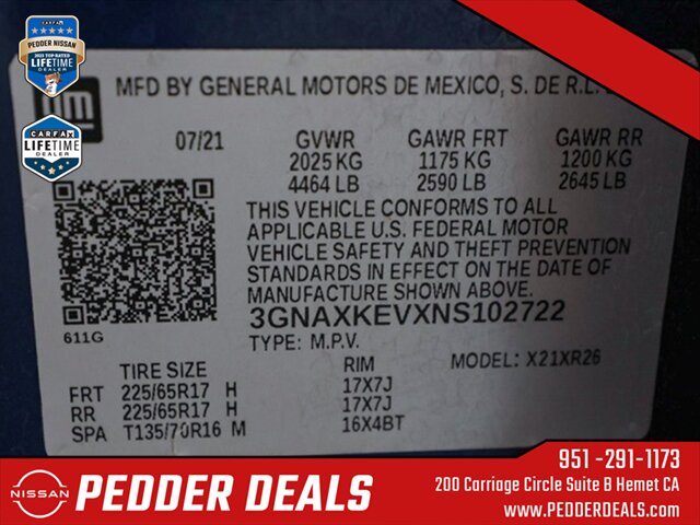 2022 Chevrolet Equinox LT   - Photo 33 - Hemet, CA 92545