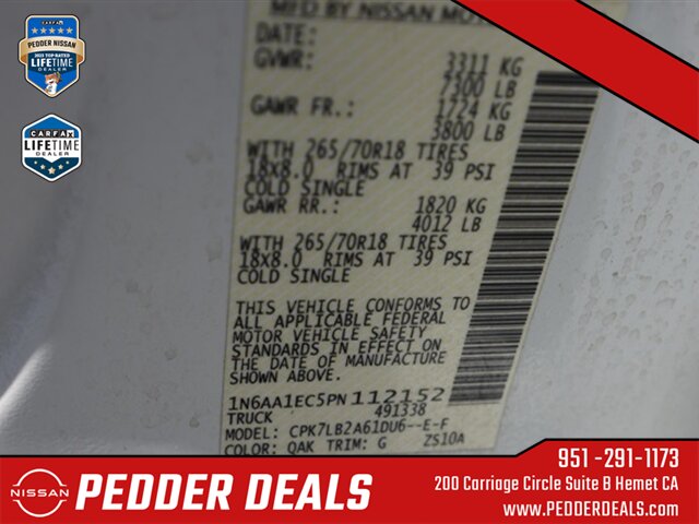 2023 Nissan Titan SV   - Photo 31 - Hemet, CA 92545