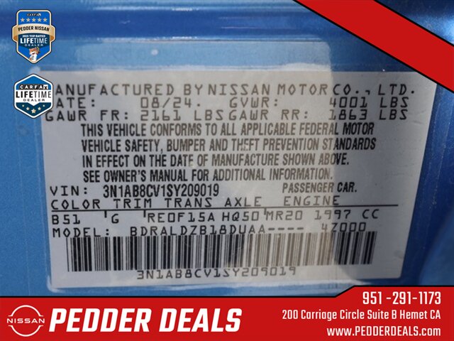 2025 Nissan Sentra SV   - Photo 31 - Hemet, CA 92545