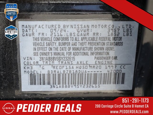 2025 Nissan Sentra S   - Photo 32 - Hemet, CA 92545