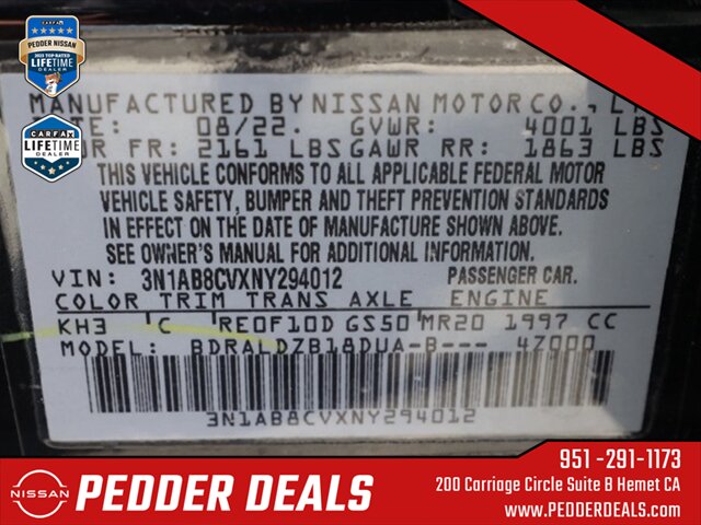 2022 Nissan Sentra SV   - Photo 32 - Hemet, CA 92545