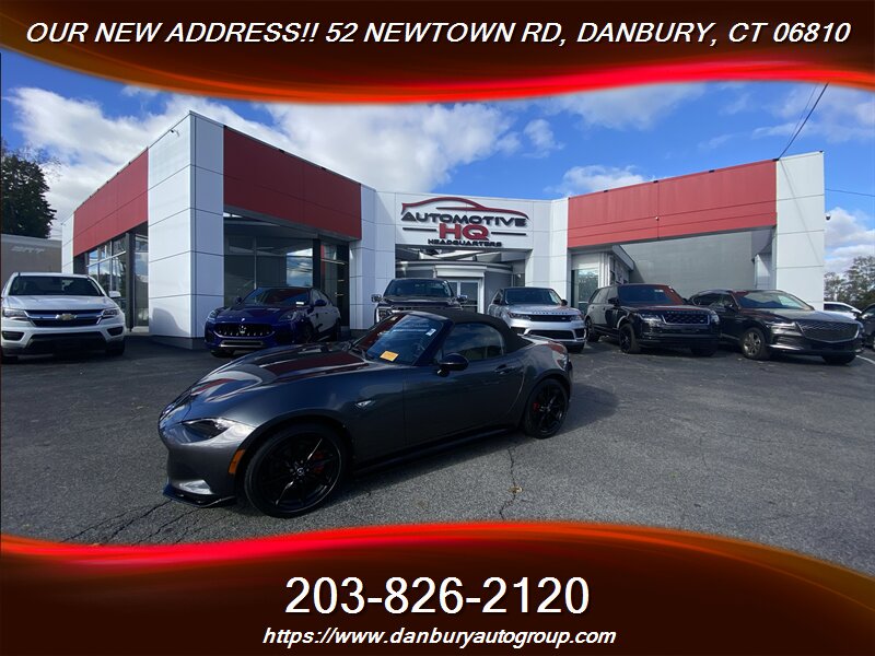 Gray 2021 Mazda MX-5 Miata Convertible Rear-Wheel Drive 6-Speed Manual