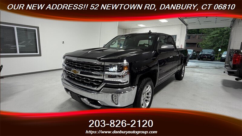 Black 2018 Chevrolet Silverado 1500 Pickup Truck Four-Wheel Drive 6-Speed Automatic