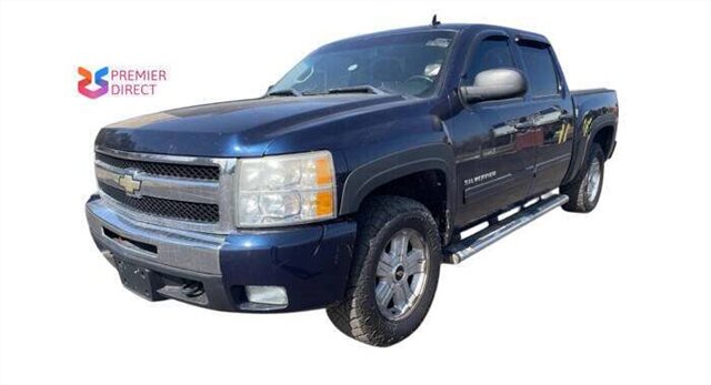 Blue Granite Metallic 2010 Chevrolet Silverado 1500 LT Crew Cab 4WD Pickup Truck Four-Wheel Drive Automatic