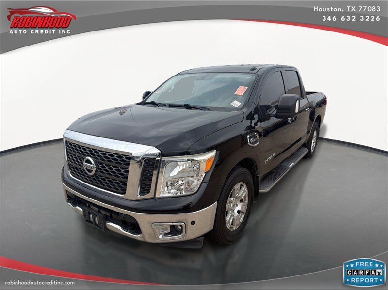 Black 2017 Nissan Titan S Crew Cab Pickup Truck 4X2 7-Speed Automatic