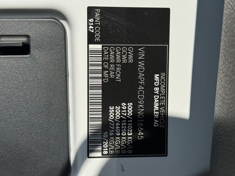 2019 Mercedes-Benz Sprinter 4500 Chassi Standard Roof V6 - Photo 21 - Warrington, PA 18976