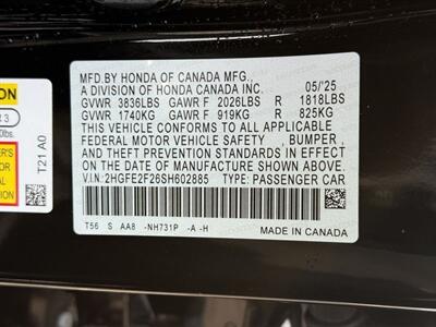 2025 Honda Civic Sedan LX - Photo 24 - Warrington, PA 18976