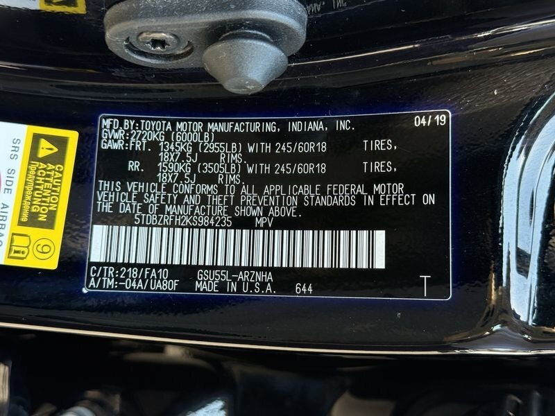 2019 Toyota Highlander LE - Photo 29 - Warrington, PA 18976
