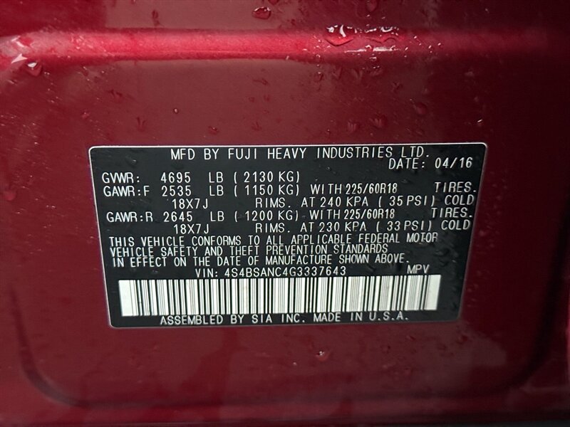 2016 Subaru Outback 2.5i Limited - Photo 26 - Warrington, PA 18976