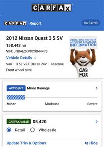 2012 Nissan Quest 3.5 SV   - Photo 14 - Fort Worth, TX 76111