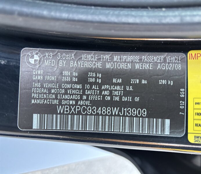 2008 BMW X3 3.0si - Photo 18